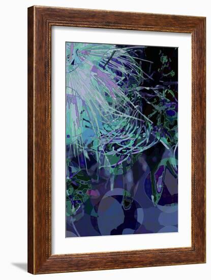 Artichoke_abst_vert4 (digital)-Scott J. Davis-Framed Giclee Print