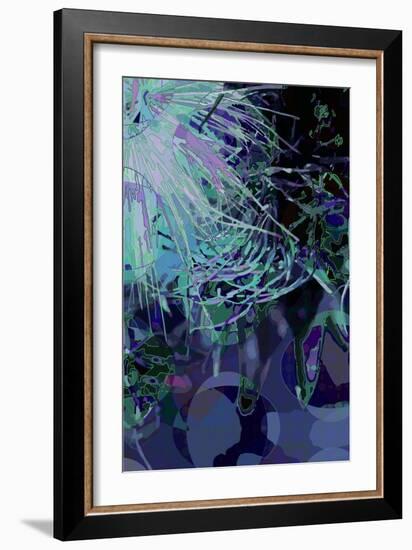 Artichoke_abst_vert4 (digital)-Scott J. Davis-Framed Giclee Print