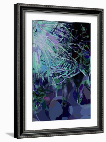 Artichoke_abst_vert4 (digital)-Scott J. Davis-Framed Giclee Print