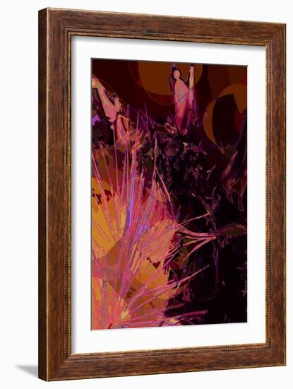 Artichoke_abst_vert6 (digital)-Scott J. Davis-Framed Giclee Print