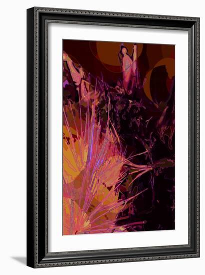 Artichoke_abst_vert6 (digital)-Scott J. Davis-Framed Giclee Print