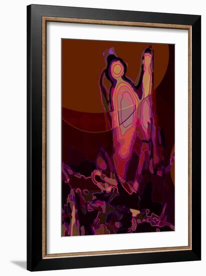 Artichoke_abst_vert6a (digital)-Scott J. Davis-Framed Giclee Print