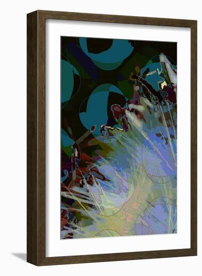 Artichoke_abst_vert8 (digital)-Scott J. Davis-Framed Giclee Print