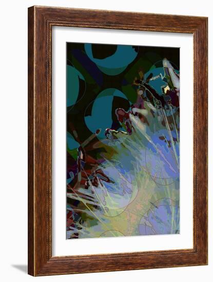 Artichoke_abst_vert8 (digital)-Scott J. Davis-Framed Giclee Print