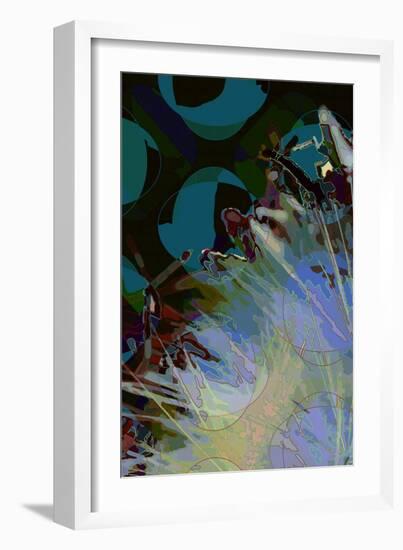 Artichoke_abst_vert8 (digital)-Scott J. Davis-Framed Giclee Print