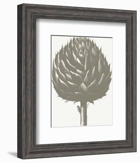 Artichoke (Ivory & Burlap)-Botanical Series-Framed Art Print