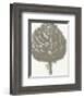 Artichoke (Ivory & Burlap)-Botanical Series-Framed Art Print
