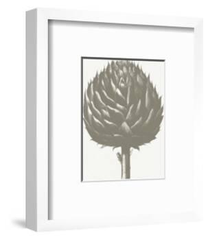 Artichoke (Ivory & Burlap)-Botanical Series-Framed Art Print