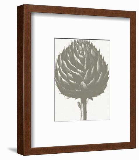 Artichoke (Ivory & Burlap)-Botanical Series-Framed Art Print