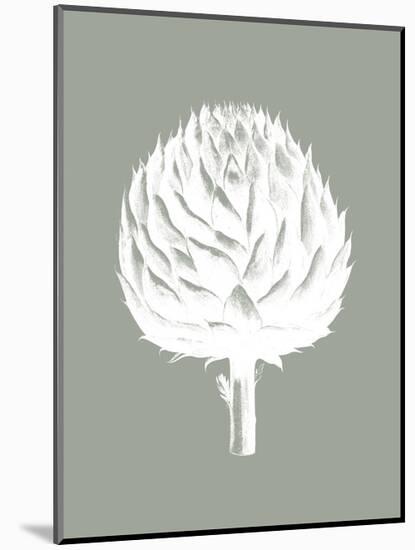 Artichoke (Sage & Ivory)-Botanical Series-Mounted Art Print