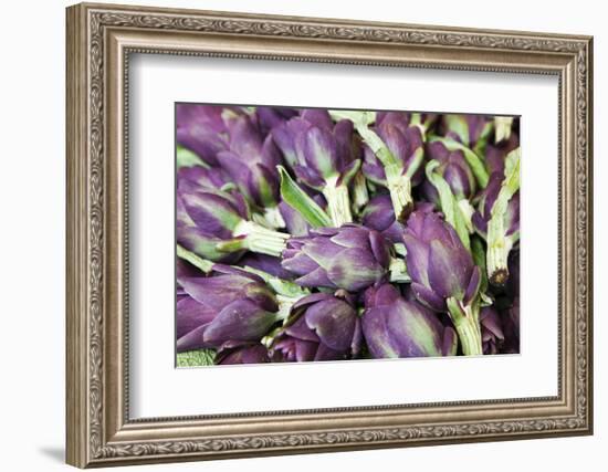 Artichokes in Mass at Venice Farmers Market, Italy-Terry Eggers-Framed Photographic Print