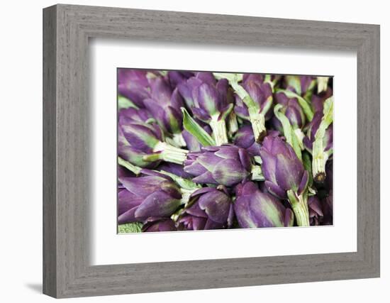 Artichokes in Mass at Venice Farmers Market, Italy-Terry Eggers-Framed Photographic Print