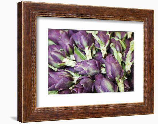 Artichokes in Mass at Venice Farmers Market, Italy-Terry Eggers-Framed Photographic Print