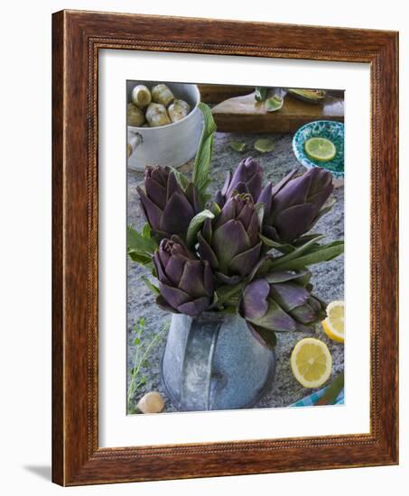 Artichokes, Italy, Europe-Nico Tondini-Framed Photographic Print