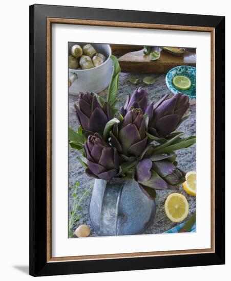 Artichokes, Italy, Europe-Nico Tondini-Framed Photographic Print