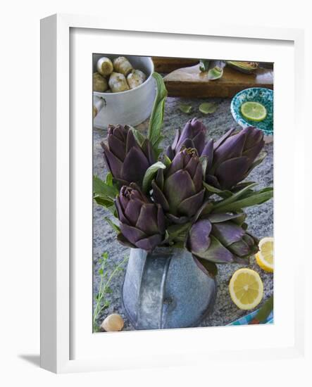 Artichokes, Italy, Europe-Nico Tondini-Framed Photographic Print