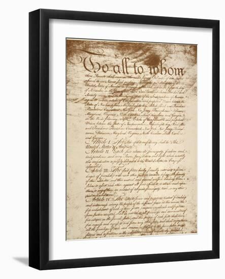 Articles of Confederation-null-Framed Giclee Print