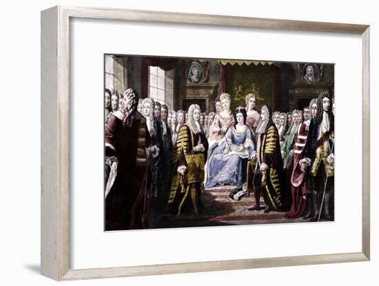 Articles of Union Presented by Commissioners to Queen Anne, 1706-Unknown-Framed Giclee Print