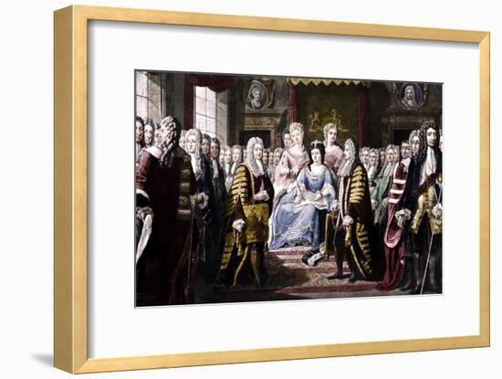 Articles of Union Presented by Commissioners to Queen Anne, 1706-Unknown-Framed Giclee Print