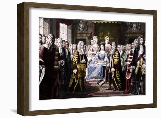 Articles of Union Presented by Commissioners to Queen Anne, 1706-Unknown-Framed Giclee Print