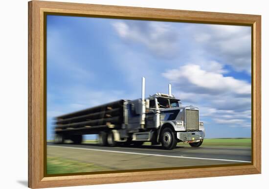 Articulated Lorry-Alan Sirulnikoff-Framed Premier Image Canvas