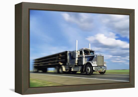 Articulated Lorry-Alan Sirulnikoff-Framed Premier Image Canvas