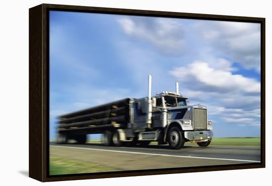 Articulated Lorry-Alan Sirulnikoff-Framed Premier Image Canvas