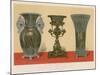Artificial Chalcedony Vases by Salviati, Venice-null-Mounted Giclee Print