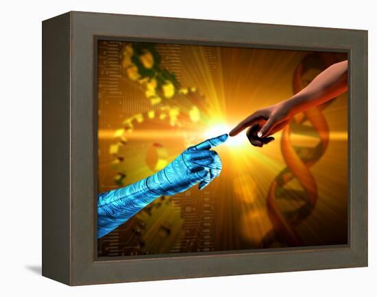 Artificial Intelligence-Victor Habbick-Framed Premier Image Canvas