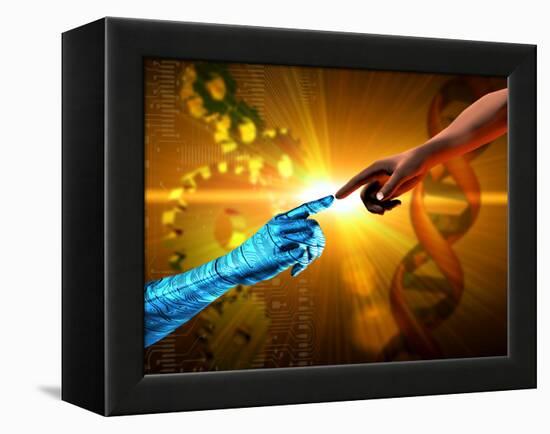 Artificial Intelligence-Victor Habbick-Framed Premier Image Canvas