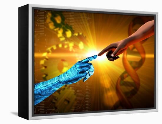 Artificial Intelligence-Victor Habbick-Framed Premier Image Canvas