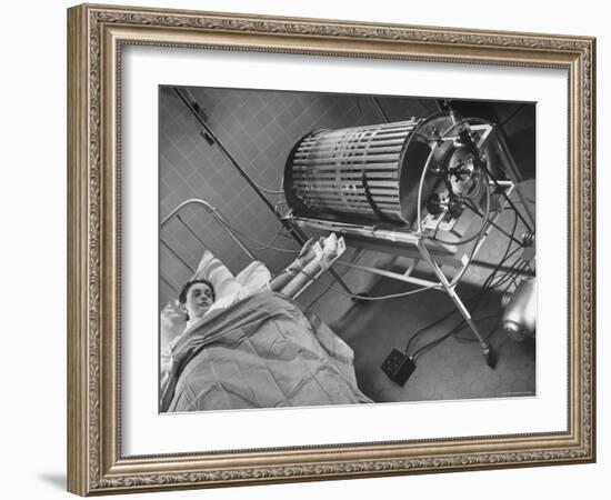 Artificial Kidney Dialysis Machine Purifying Blood Flow into patient-Fritz Goro-Framed Photographic Print