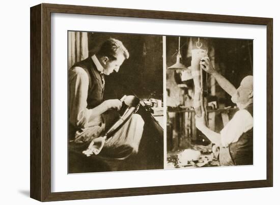 Artificial Limbs Manufactured in a German Factory-German photographer-Framed Photographic Print