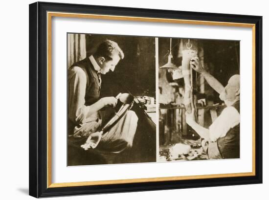 Artificial Limbs Manufactured in a German Factory-German photographer-Framed Photographic Print