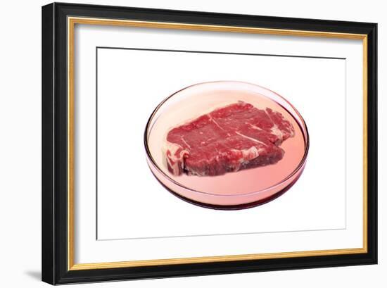 Artificial Meat, Conceptual Image-Victor De Schwanberg-Framed Photographic Print