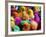 Artificially Colored Chicks Crowd Together-null-Framed Photographic Print