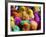 Artificially Colored Chicks Crowd Together-null-Framed Photographic Print