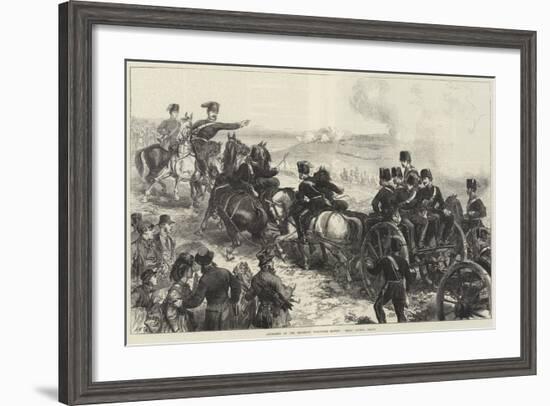 Artillery at the Brighton Volunteer Review, Halt! Action, Front-null-Framed Giclee Print