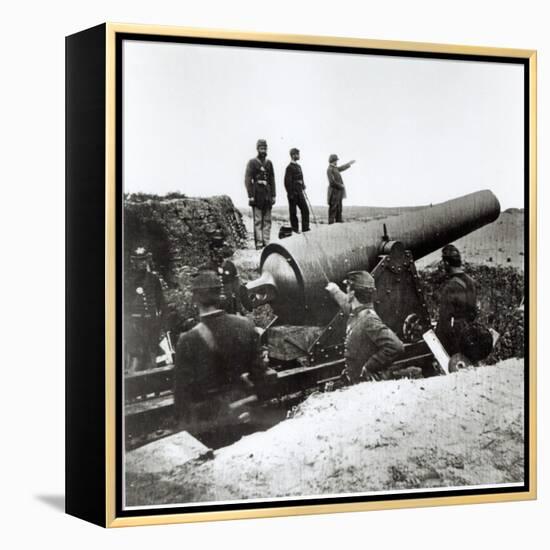 Artillery Battery of the Federal Army During the American Civil War, 1862-Mathew Brady-Framed Premier Image Canvas