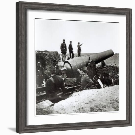 Artillery Battery of the Federal Army During the American Civil War, 1862-Mathew Brady-Framed Giclee Print