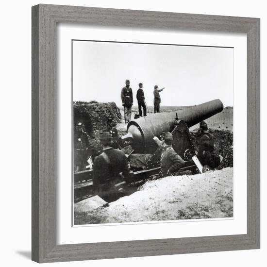 Artillery Battery of the Federal Army During the American Civil War, 1862-Mathew Brady-Framed Giclee Print