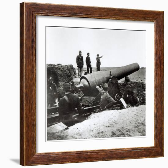 Artillery Battery of the Federal Army During the American Civil War, 1862-Mathew Brady-Framed Giclee Print