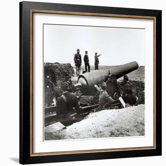 Artillery Battery of the Federal Army During the American Civil War, 1862-Mathew Brady-Framed Giclee Print