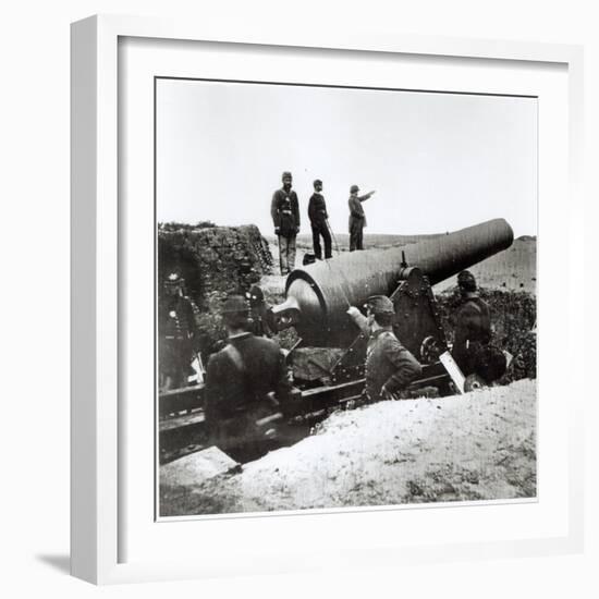 Artillery Battery of the Federal Army During the American Civil War, 1862-Mathew Brady-Framed Giclee Print