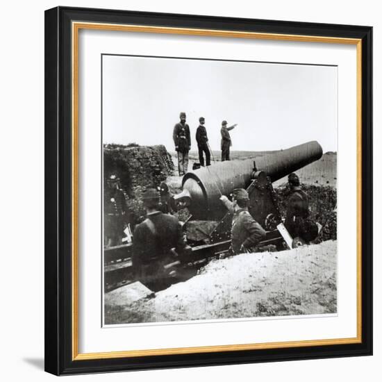 Artillery Battery of the Federal Army During the American Civil War, 1862-Mathew Brady-Framed Giclee Print