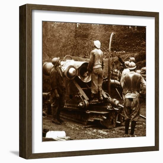 Artillery, Bois du Chatelet, France, c1914-c1918-Unknown-Framed Photographic Print