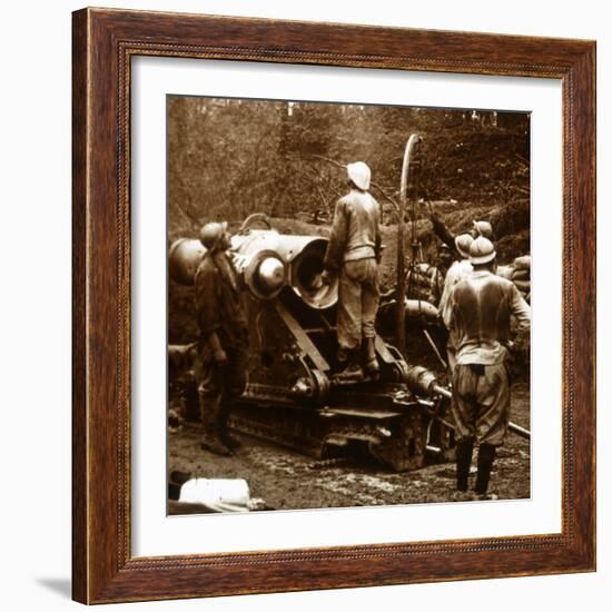 Artillery, Bois du Chatelet, France, c1914-c1918-Unknown-Framed Photographic Print