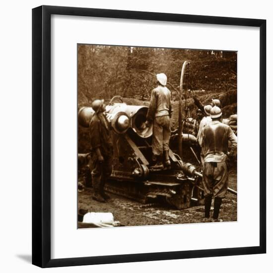 Artillery, Bois du Chatelet, France, c1914-c1918-Unknown-Framed Photographic Print