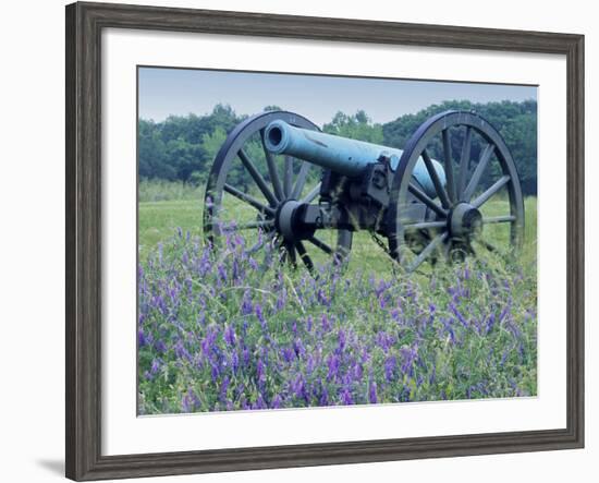 Artillery Cannon, Petersburg National Battlefield Park, Virginia, USA-Charles Gurche-Framed Photographic Print