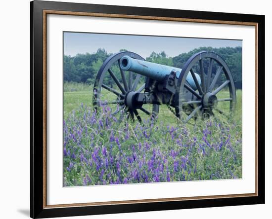 Artillery Cannon, Petersburg National Battlefield Park, Virginia, USA-Charles Gurche-Framed Photographic Print